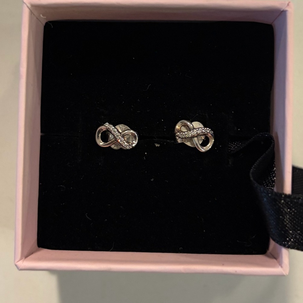 Pandora Silver Infinity Earrings